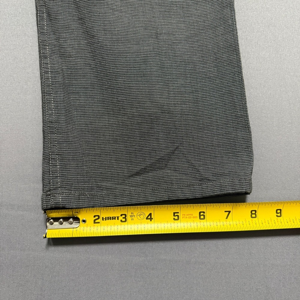 English Laundry Brixton Pants Men 36x30 Gray Textured Micro Check Dark Academia - Picture 11 of 16